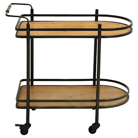 Metal/Wood Bar Cart